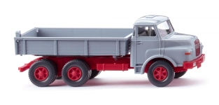 Wiking 042408 - H0 - MAN Pritschenkipper - silbergrau